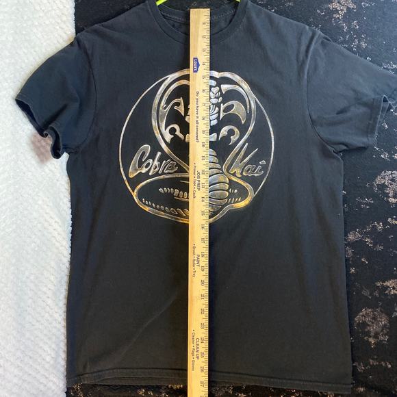 Cobra Kai Fifth Sun Short Sleeve Metallic Shirt Mens Large UNISEX Graphic Crew - Picture 4 of 6